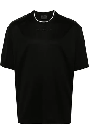 Emporio Armani Logo-embroidered T-shirt