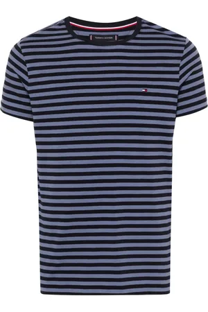 Tommy Hilfiger Logo-embroidered striped T-shirt