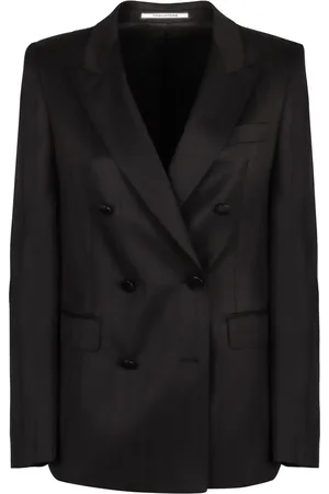 TAGLIATORE Striped double breasted blazer