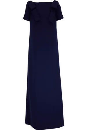 Carolina Herrera Boat-neck long dress