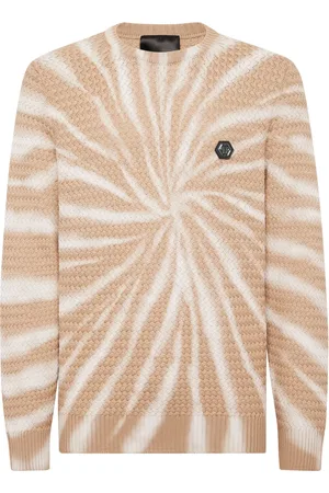 Philipp Plein Tie-dye wool jumper