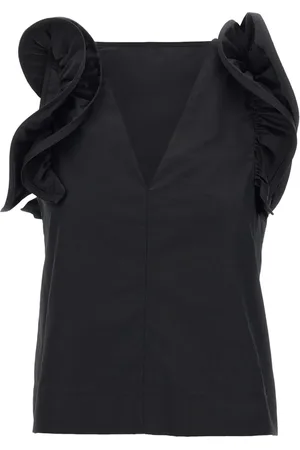 Kaos Ruffled-detail top