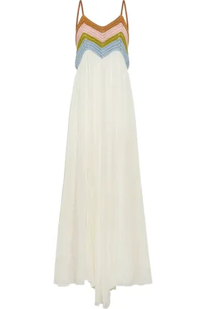FORTE FORTE Chevron-crochet midi dress