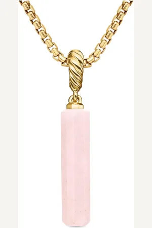 David Yurman 18kt yellow Barrel opal amulet (20mm)