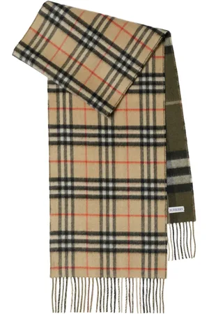 Burberry Reversible checked cashmere scarf