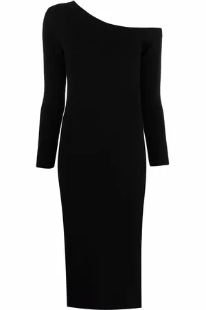 Paula Asymmetric cashmere dress