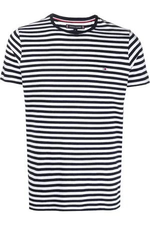 Tommy Hilfiger Logo-embroidered striped T-shirt