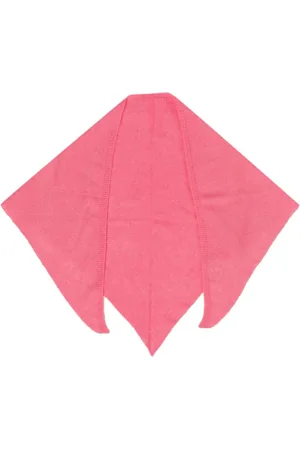Cashmere In Love Aman triangle fine-knit scarf