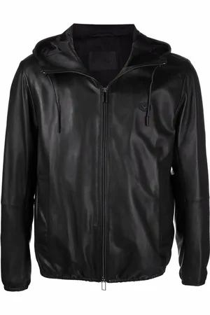 Emporio Armani Semi-aniline leather blouson