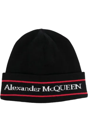 Alexander McQueen Logo intarsia-knit cashmere beanie