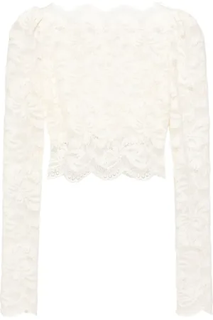 Paco rabanne Cropped lace blouse