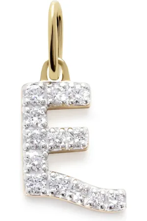 Monica Vinader E charm diamond necklace
