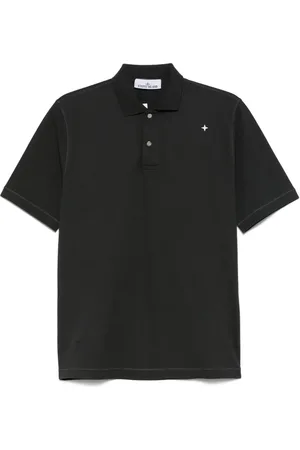 Stone Island Logo-embroidered polo shirt