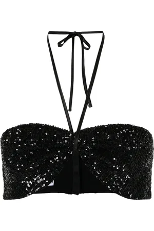In the Mood for Love T Patty sequinned bustier cropped top