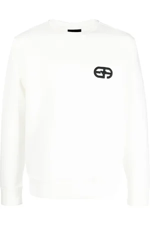 Emporio Armani Logo-embroidered crew-neck sweatshirt