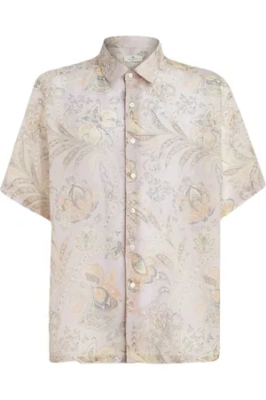 Etro Floral-print short-sleeved shirt