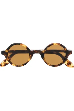 MOSCOT Round-frame tortoiseshell-effect sunglasses