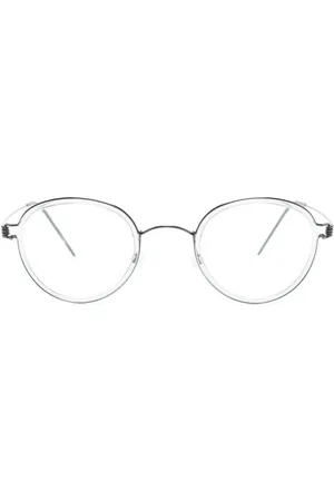 LINDBERG Tortoiseshell round-frame glasses