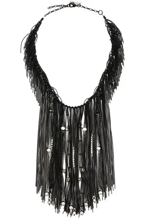 PESERICO SIGN Fringed choker necklace