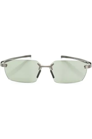 Tag Heuer Rimless rectangle-frame sunglasses