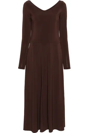 Max Mara Flared jersey maxi dress