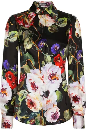 Dolce & Gabbana Floral-print long-sleeve shirt