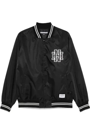 NEIGHBORHOOD Logo-patch baseball jacket