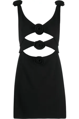 MAGDA BUTRYM Floral appliqu?? A-line dress