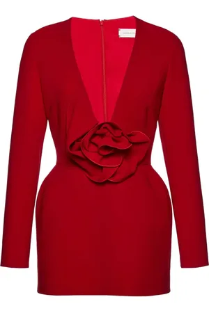 MAGDA BUTRYM Floral-appliqu?? dress