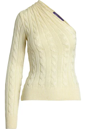Ralph Lauren One-shoulder knitted top