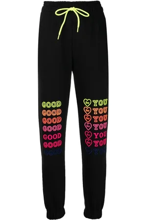Ireneisgood Slogan drawstring tracksuit bottoms