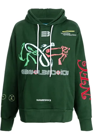 NAMESAKE Graphic-print cotton hoodie