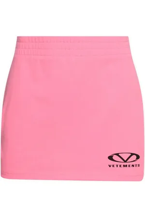 Vetements Logo-print mini skirt