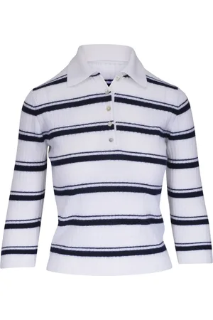 Vince Striped polo jumper