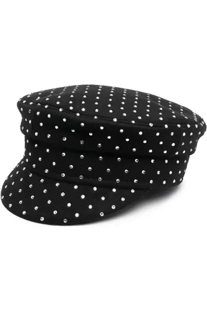 Ruslan Baginskiy Rhinestone wool baker boy hat