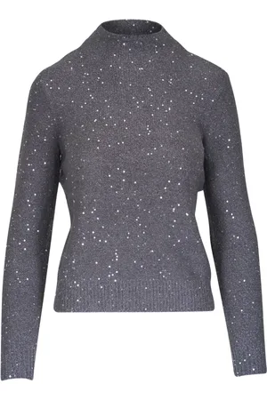 Kinross Sequin-embellished jumper
