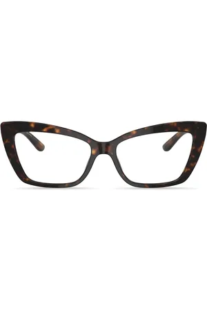 Dolce & Gabbana Tortoiseshell-effect cat eye-frame glasses