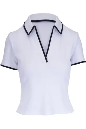 VERONICA BEARD Contrasting-trim polo top
