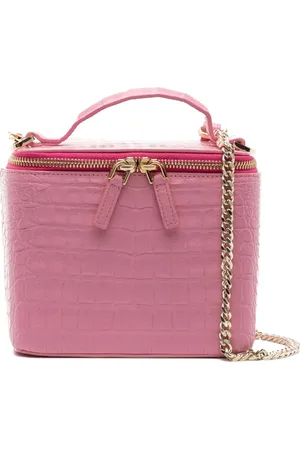 MARIA OLIVER Crocodile-embossed zipped tote bag
