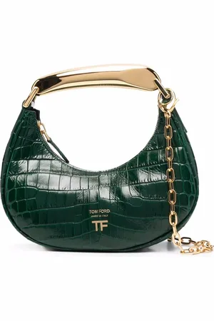 Tom Ford Mini Bianca crocodile-embossed shoulder bag