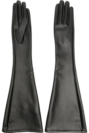 Issey Miyake Elbow-length faux-leather gloves