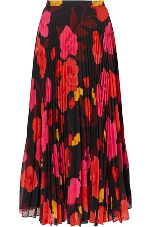 Erdem Floral-print pleated midi skirt