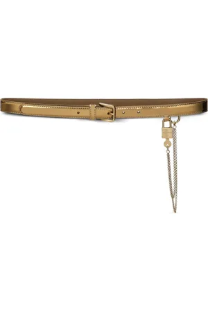 Dolce & Gabbana Chain-link patent leather belt