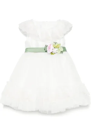 COLORICHIARI Floral-appliqué dress