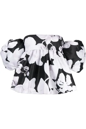 Kika Vargas Ally Orchid-print blouse