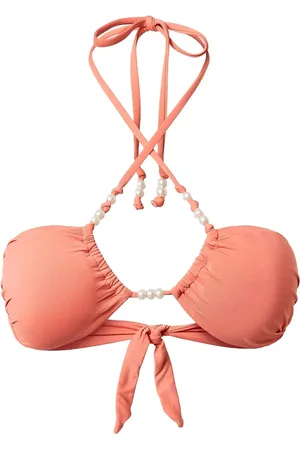 Twin-Set Faux pearl-embellished bikini top