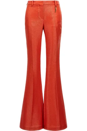 Roberto Cavalli Low-rise flared trousers