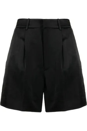 Ralph Lauren Logo-embroidered satin shorts