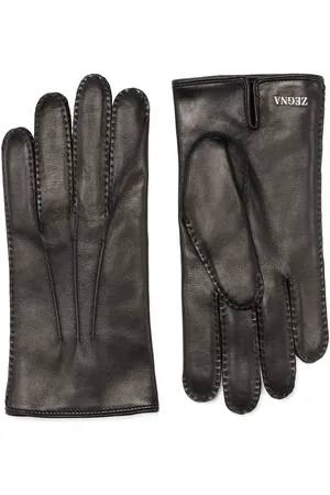 Ermenegildo Zegna Cashmere-lined leather gloves