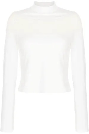 PONDER.ER Long-sleeve crochet-knit T-shirt